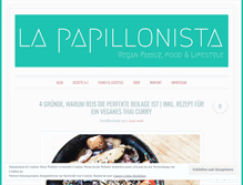 Tablet Screenshot of lapapillonista.com